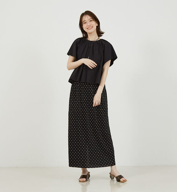 abahouse mavie「タックフレアーショートプルオーバー」|Tシャツ・カットソー|