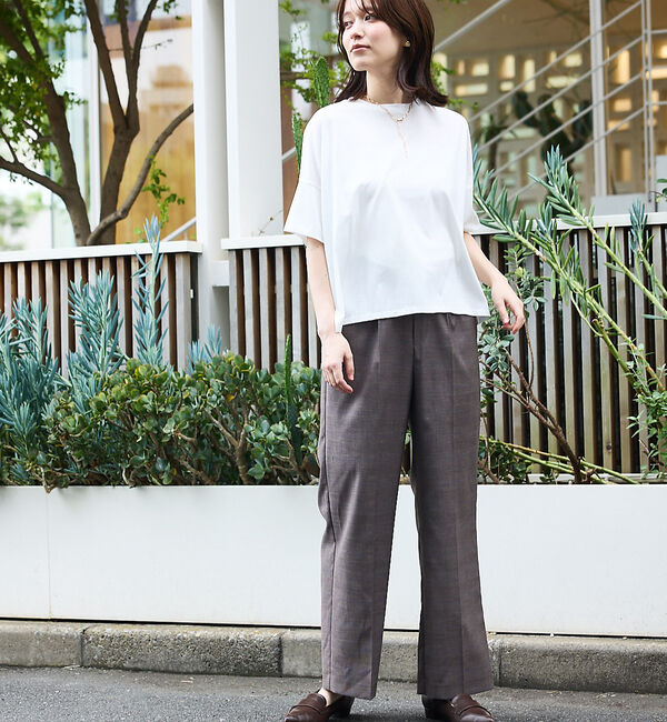 abahouse mavie「【大人の推しT！】シルケット天竺ワイドTシャツ」|Tシャツ・カットソー|