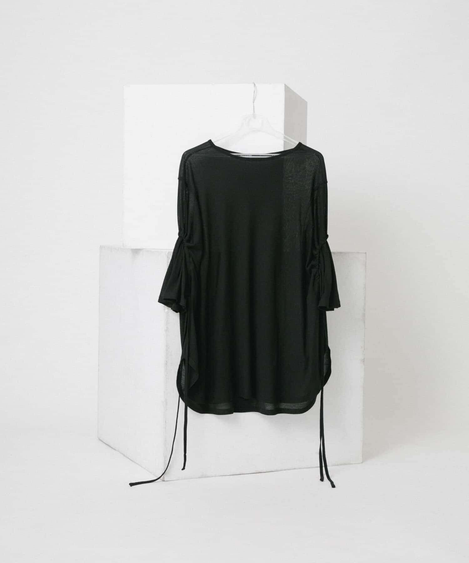 LAATO「string sheer dolman  tee」|Tシャツ・カットソー|ブラック