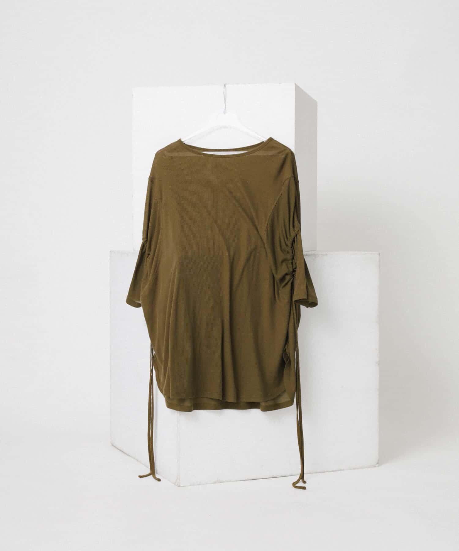 LAATO「string sheer dolman  tee」|Tシャツ・カットソー|ライトカーキ