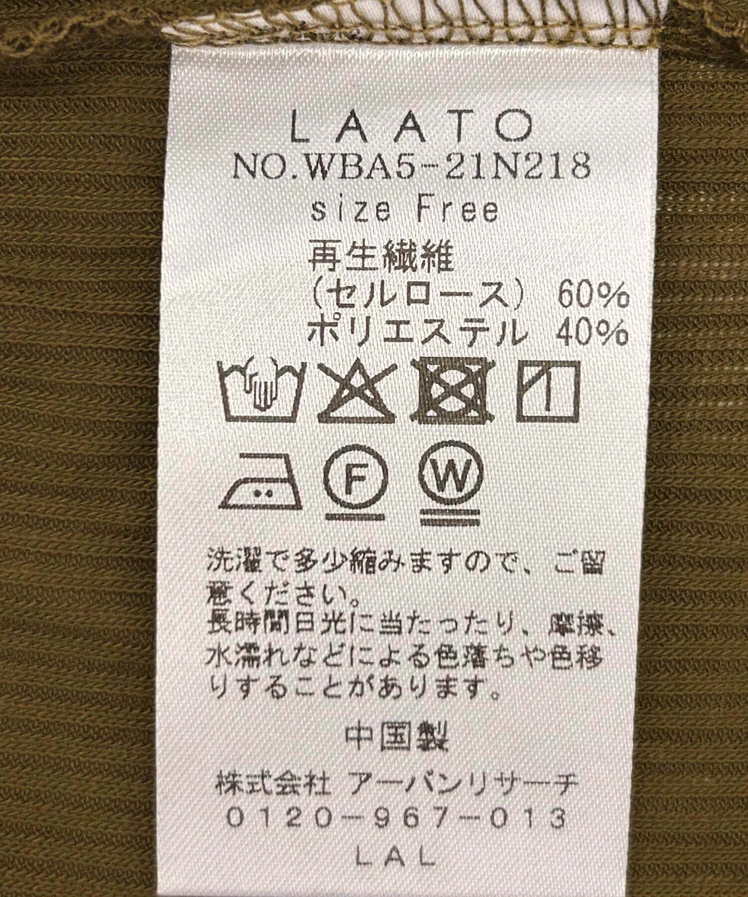 LAATO「string sheer dolman  tee」|Tシャツ・カットソー|