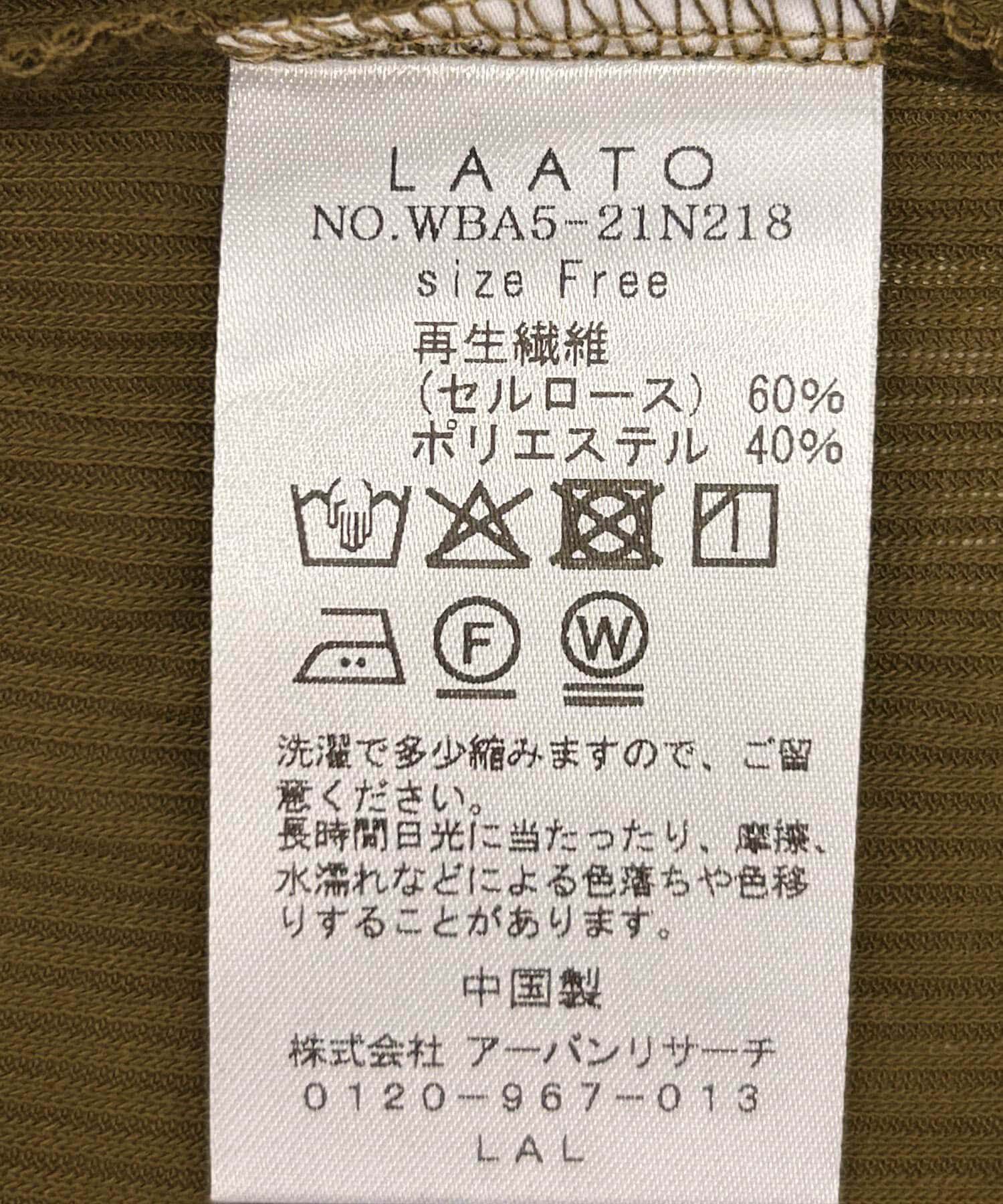 LAATO「string sheer dolman  tee」|Tシャツ・カットソー|