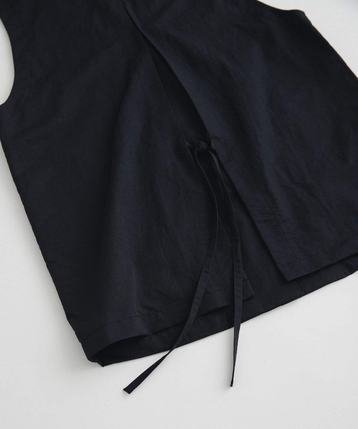 LAATO「no sleeve slit jacket」|ノーカラーコート|