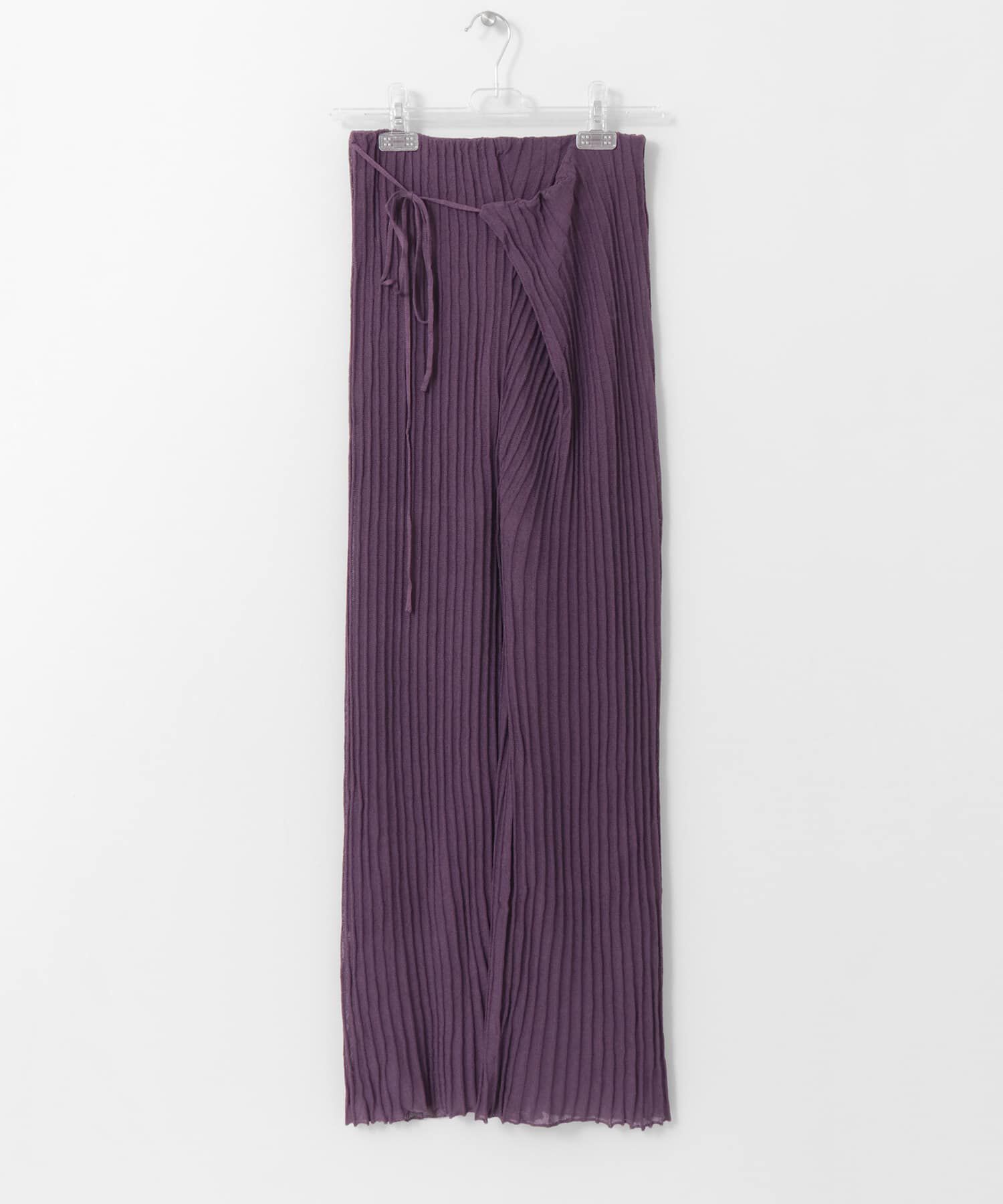 LAATO「WRAP KNIT RIB PANTS」|その他|