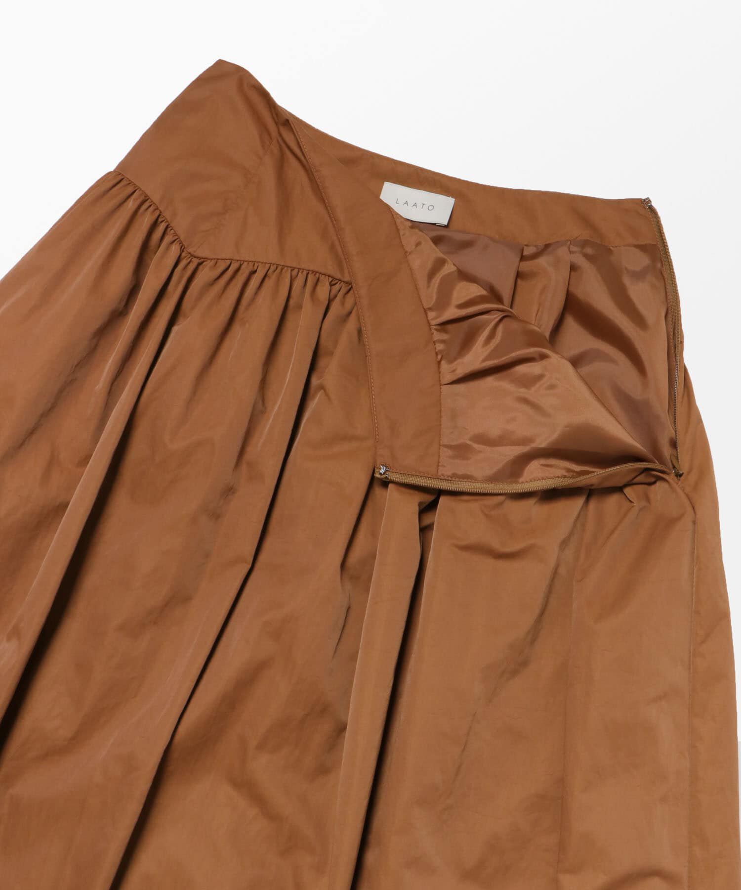 LAATO「GATHER FLARE SKIRT」|スカート|