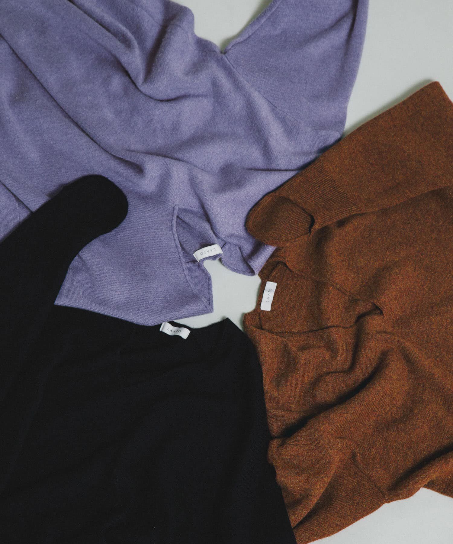 LAATO「slit neck knit po」|ニット・セーター|