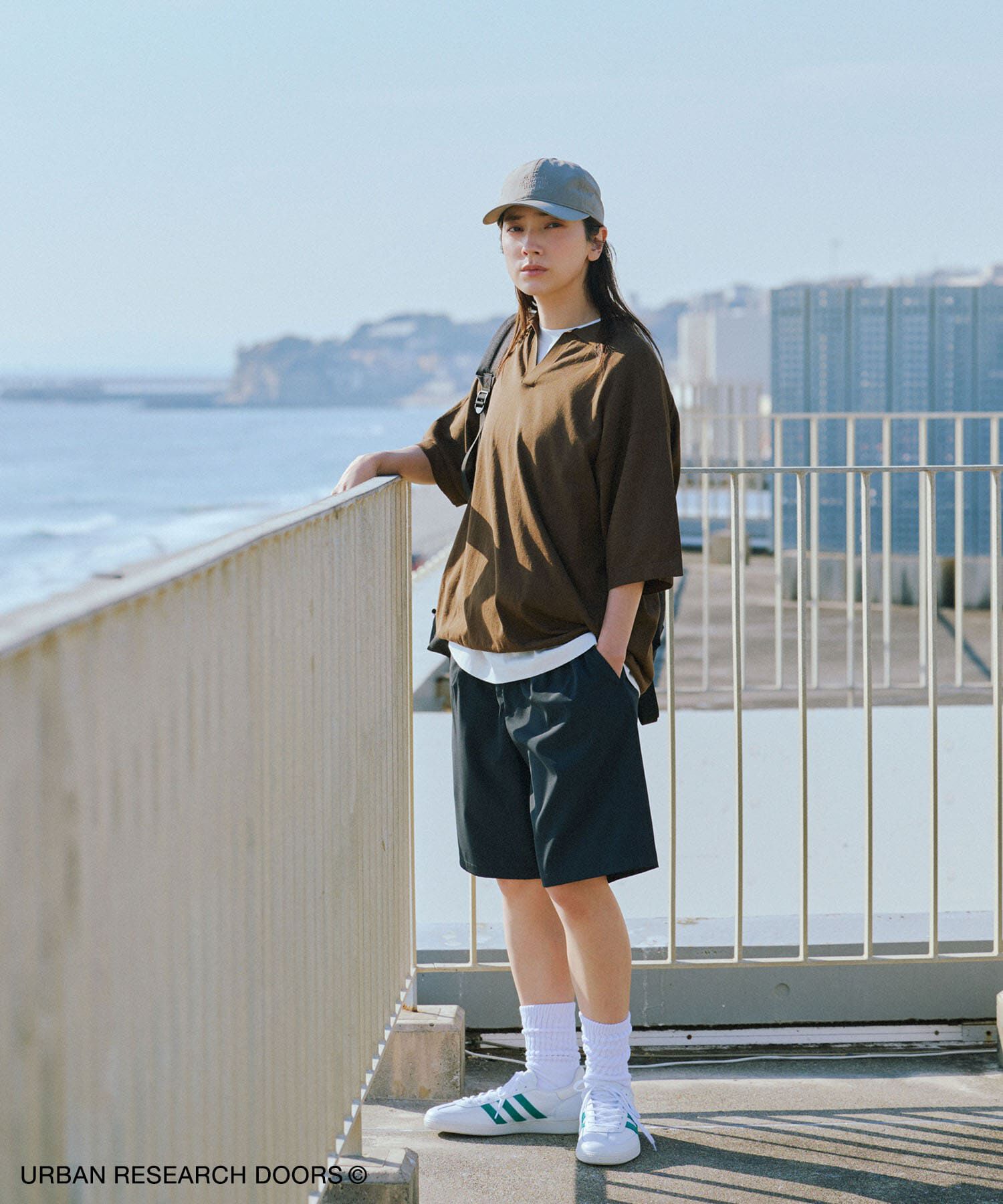 URBAN RESEARCH DOORS「『仁村紗和さん着用』『UR TECH』サマシェア スキッパーニット」|ニット・セーター|