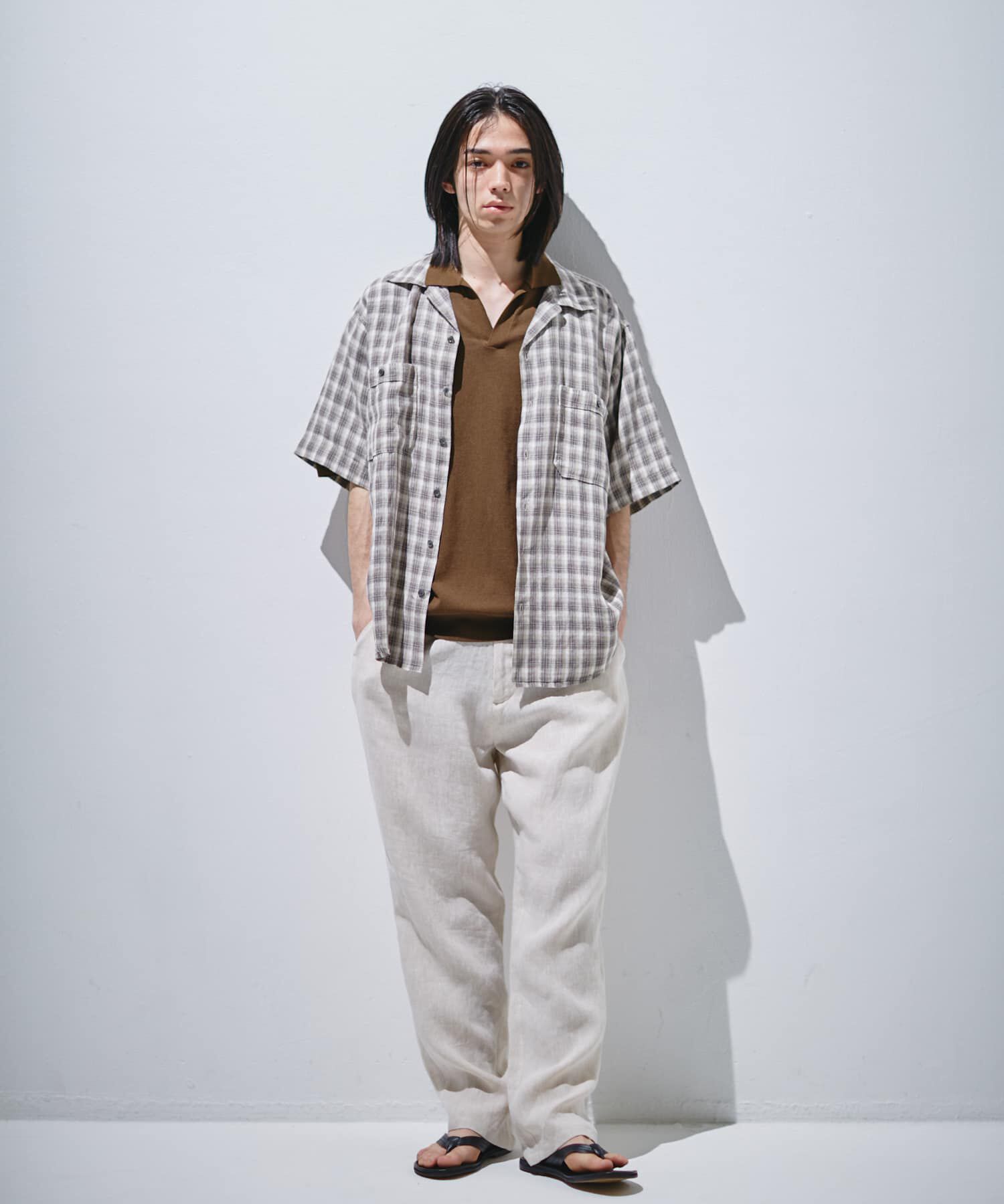 URBAN RESEARCH DOORS「『仁村紗和さん着用』『UR TECH』サマシェア スキッパーニット」|ニット・セーター|