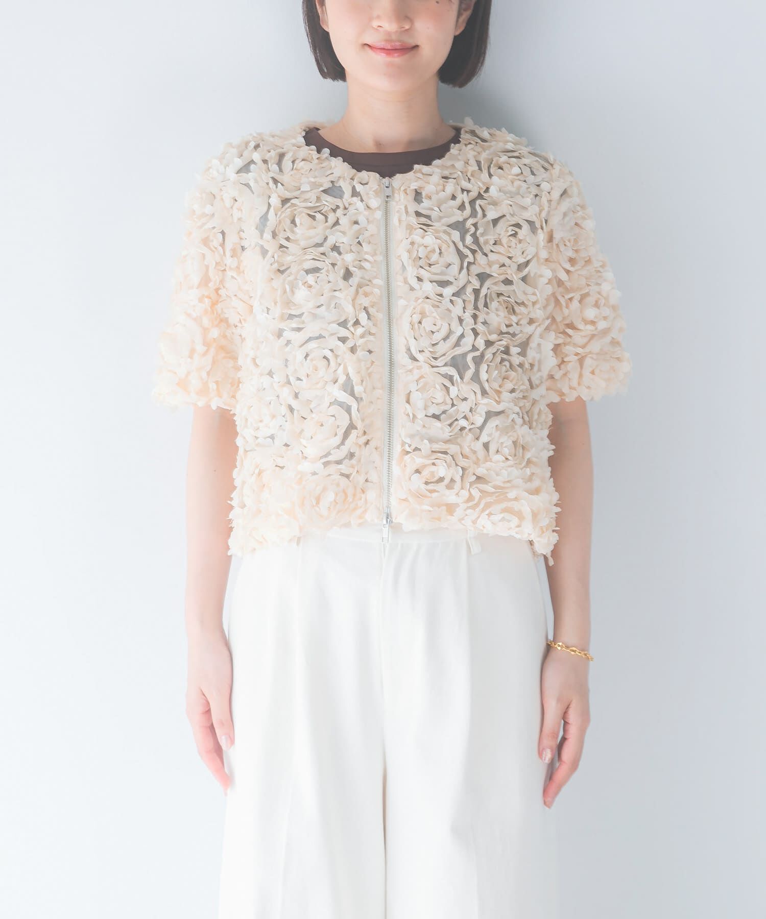 URBAN RESEARCH ROSSO「Torrazzo Donna　FLOWER BOUQUET BLOUSON」|ブルゾン・スタジャン|