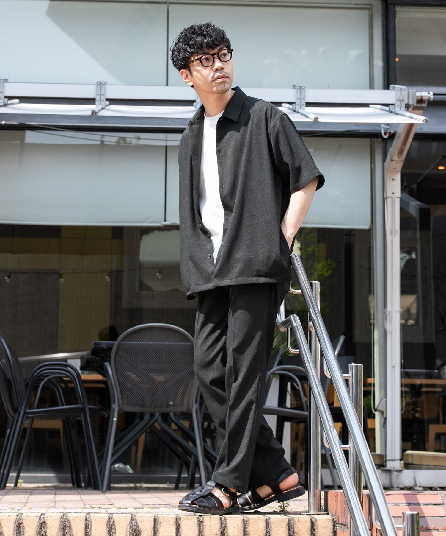 URBAN RESEARCH ROSSO「『セットアップ対応』『防シワ』サマーウール調ストレートスラックス」|その他|
