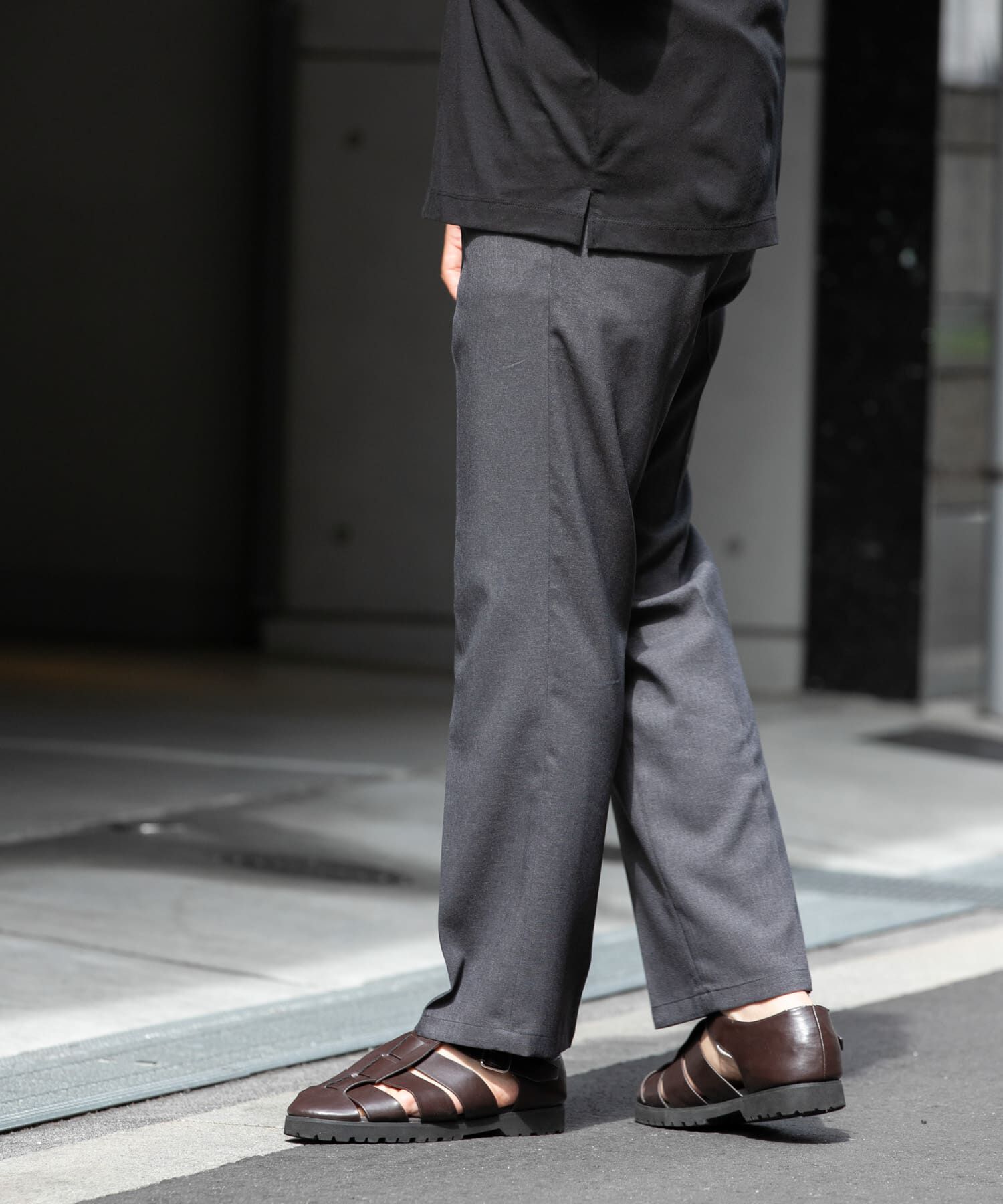 URBAN RESEARCH ROSSO「『セットアップ対応』『防シワ』サマーウール調ストレートスラックス」|その他|