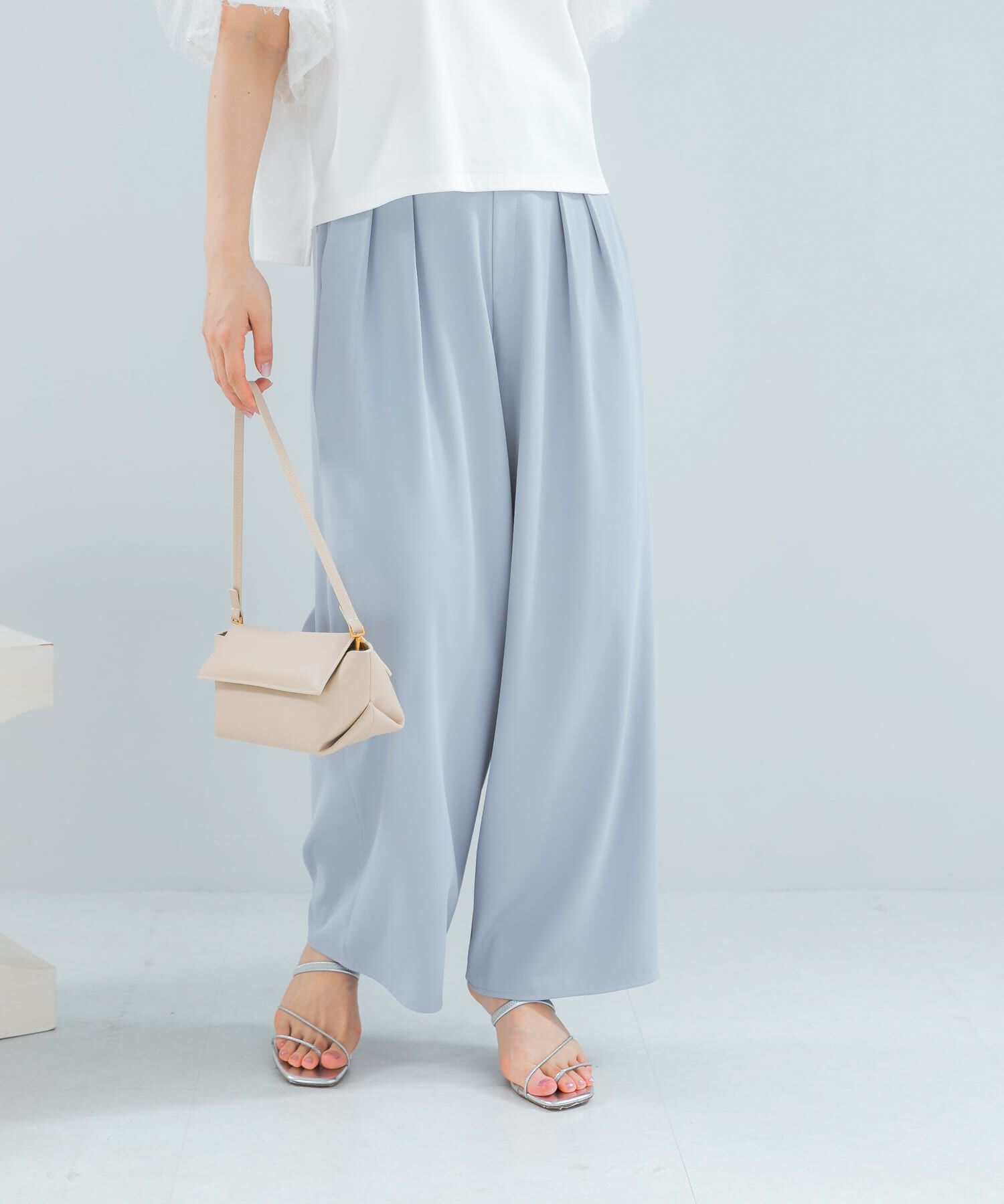 URBAN RESEARCH ROSSO「『WEB限定』撥水イージーストレートパンツ」|その他|ブルー系その他