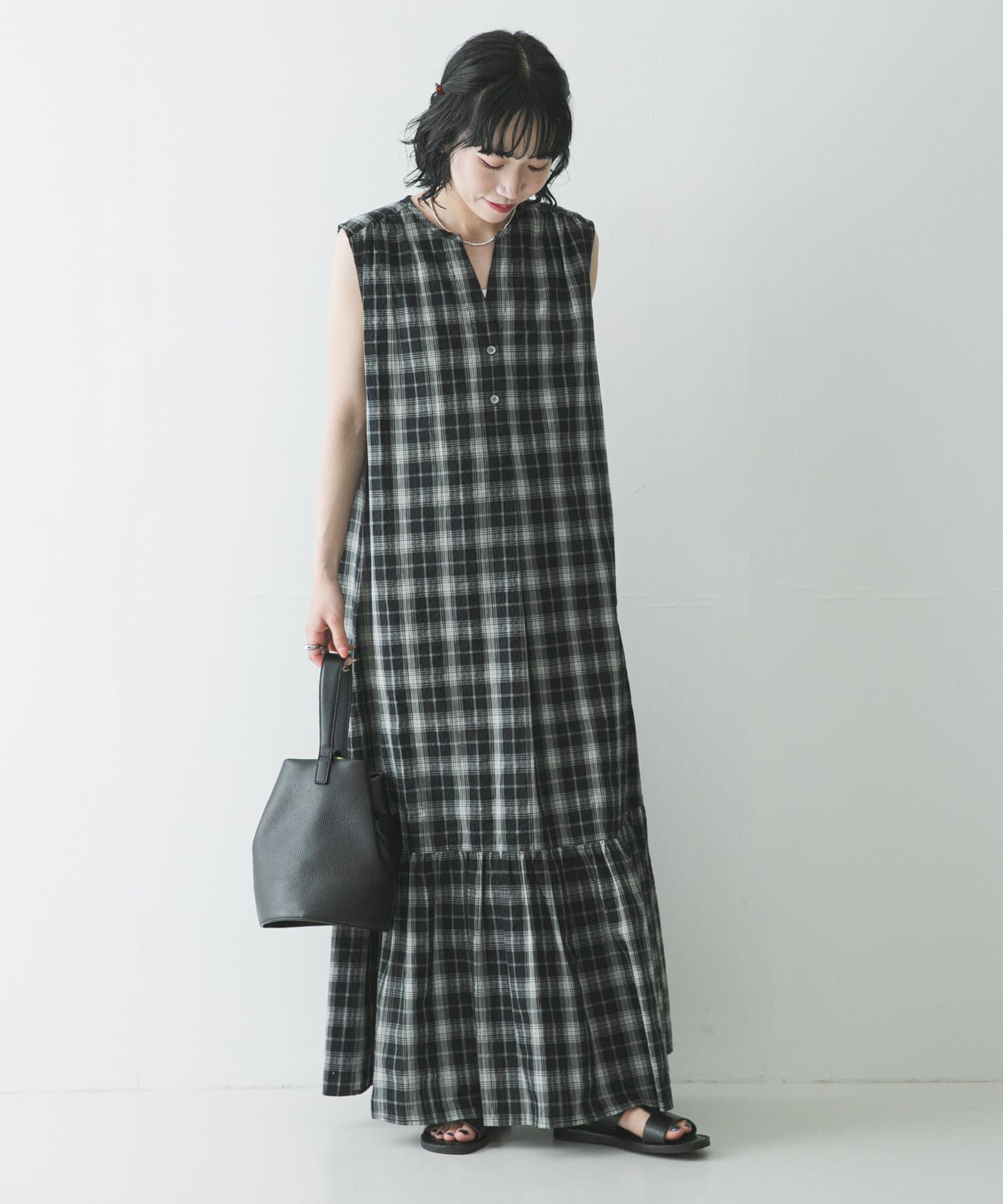 URBAN RESEARCH「サッカーチェックワンピース」|ワンピース|