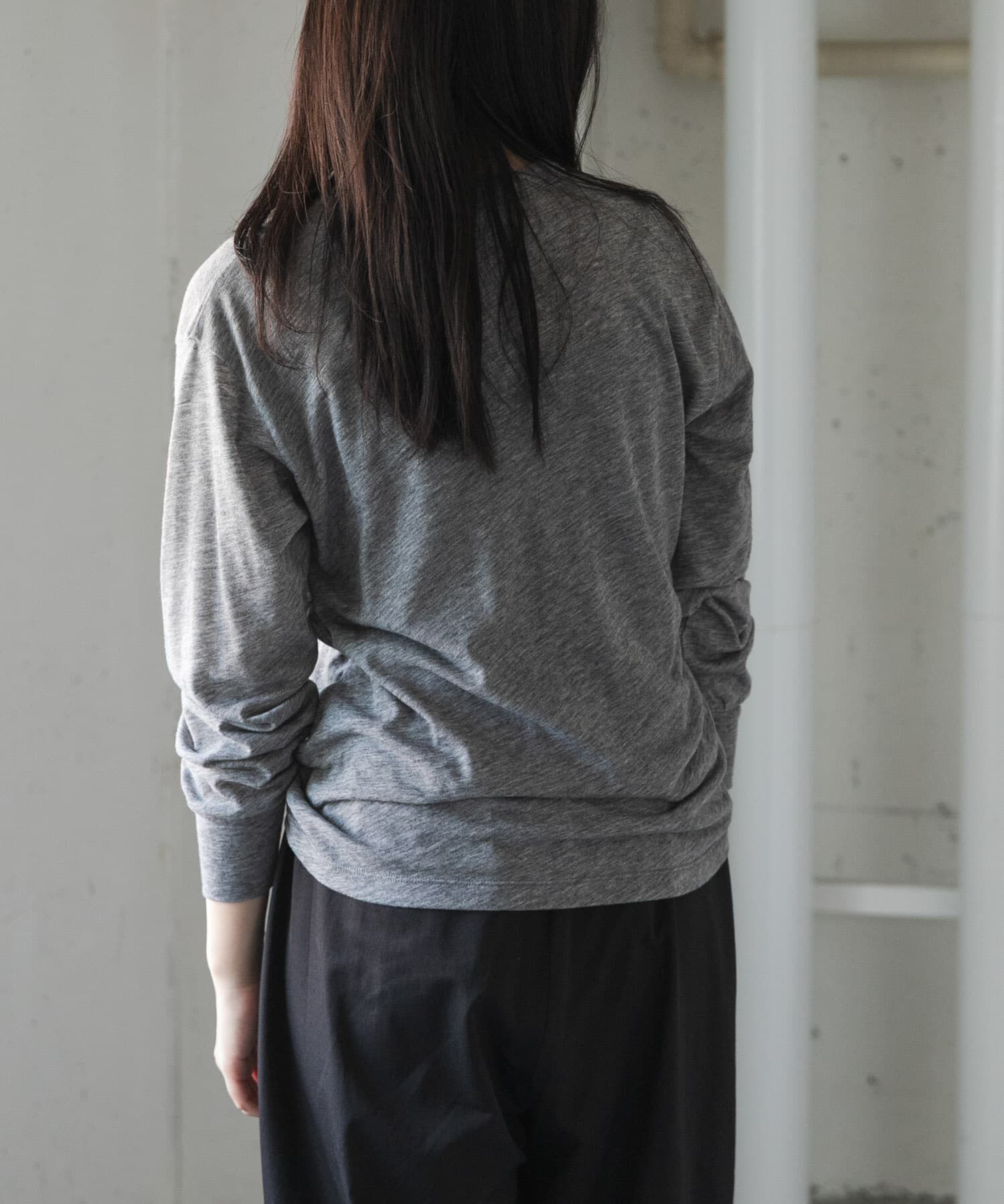 URBAN RESEARCH DOORS「FORK&SPOON　ウール混クルーネックカットソー」|Tシャツ・カットソー|