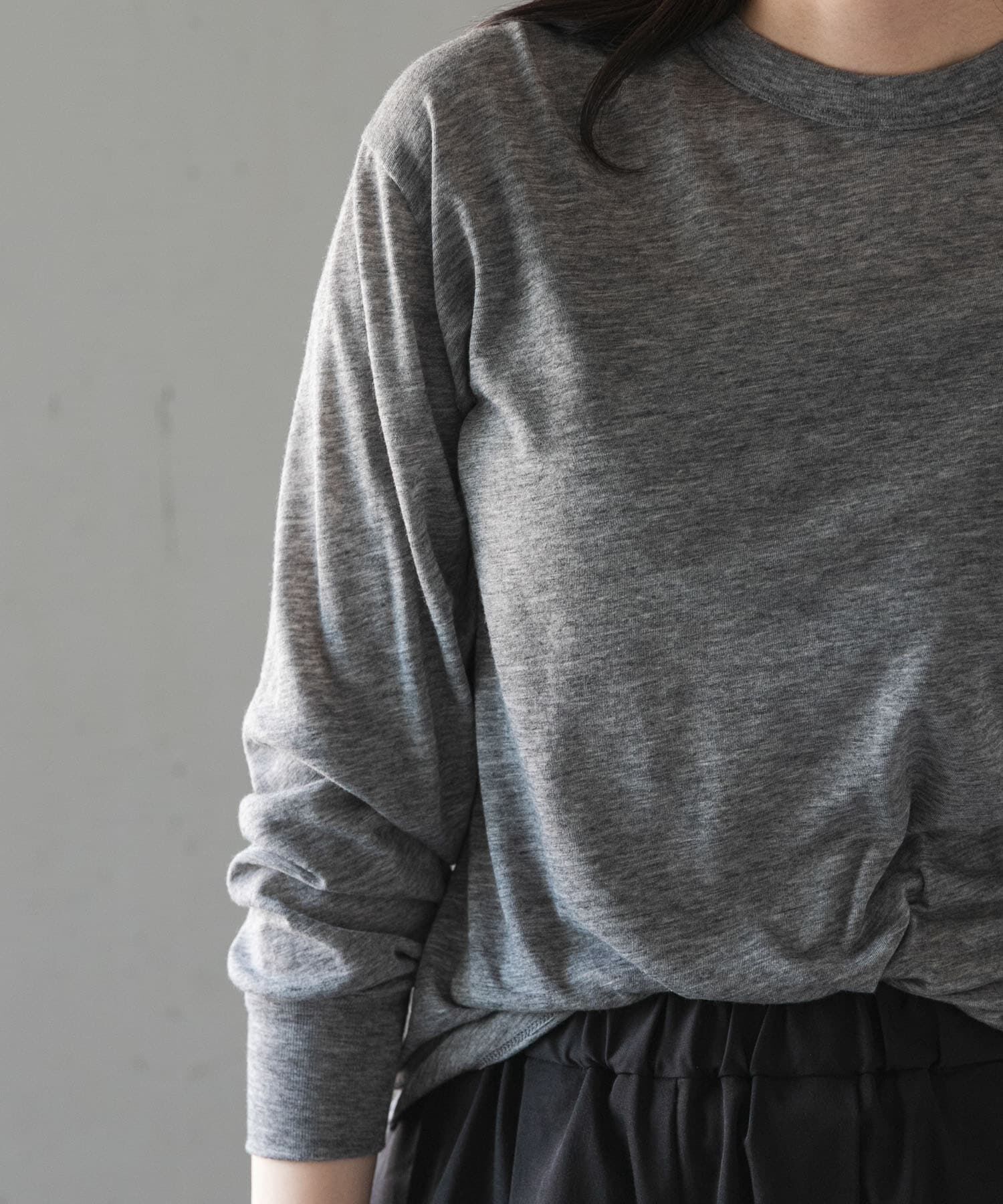 URBAN RESEARCH DOORS「FORK&SPOON　ウール混クルーネックカットソー」|Tシャツ・カットソー|