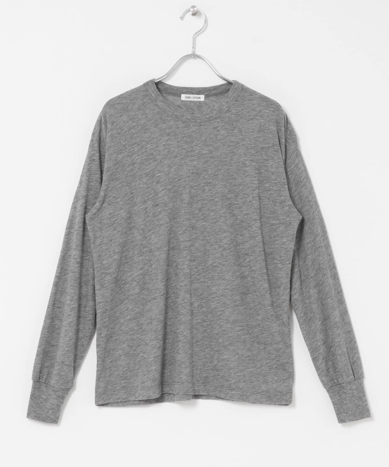 URBAN RESEARCH DOORS「FORK&SPOON　ウール混クルーネックカットソー」|Tシャツ・カットソー|