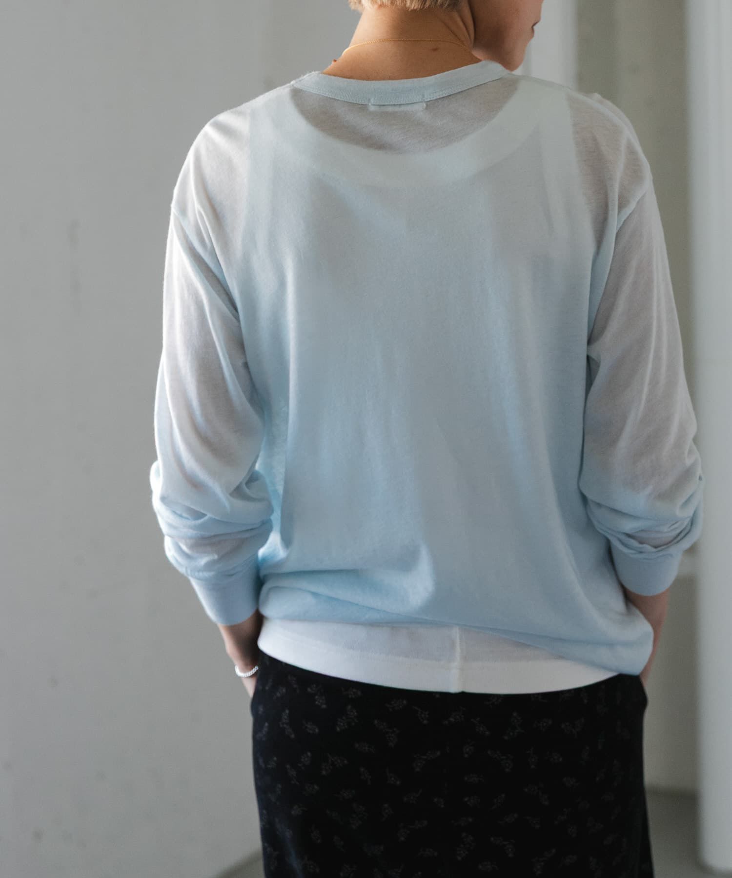 URBAN RESEARCH DOORS「FORK&SPOON　ウール混クルーネックカットソー」|Tシャツ・カットソー|