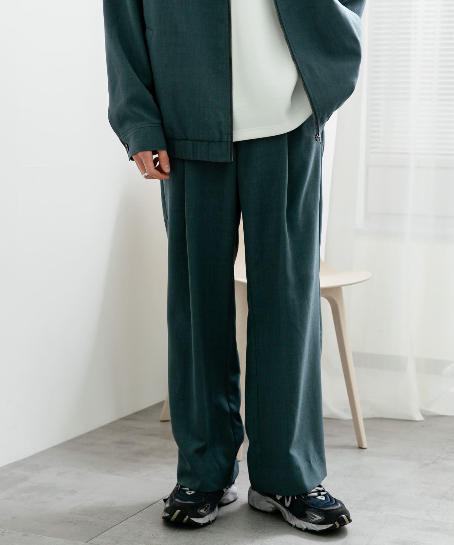 SENSE OF PLACE by URBAN RESEARCH「『UR TECH DRYLUXE』 リネンライクワイドパンツ」|その他|