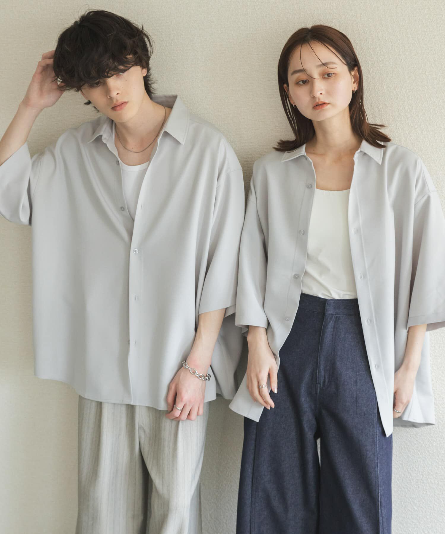 SENSE OF PLACE by URBAN RESEARCH「『ユニセックス』エクストラルーズショートスリーブシャツ」|シャツ・ブラウス|