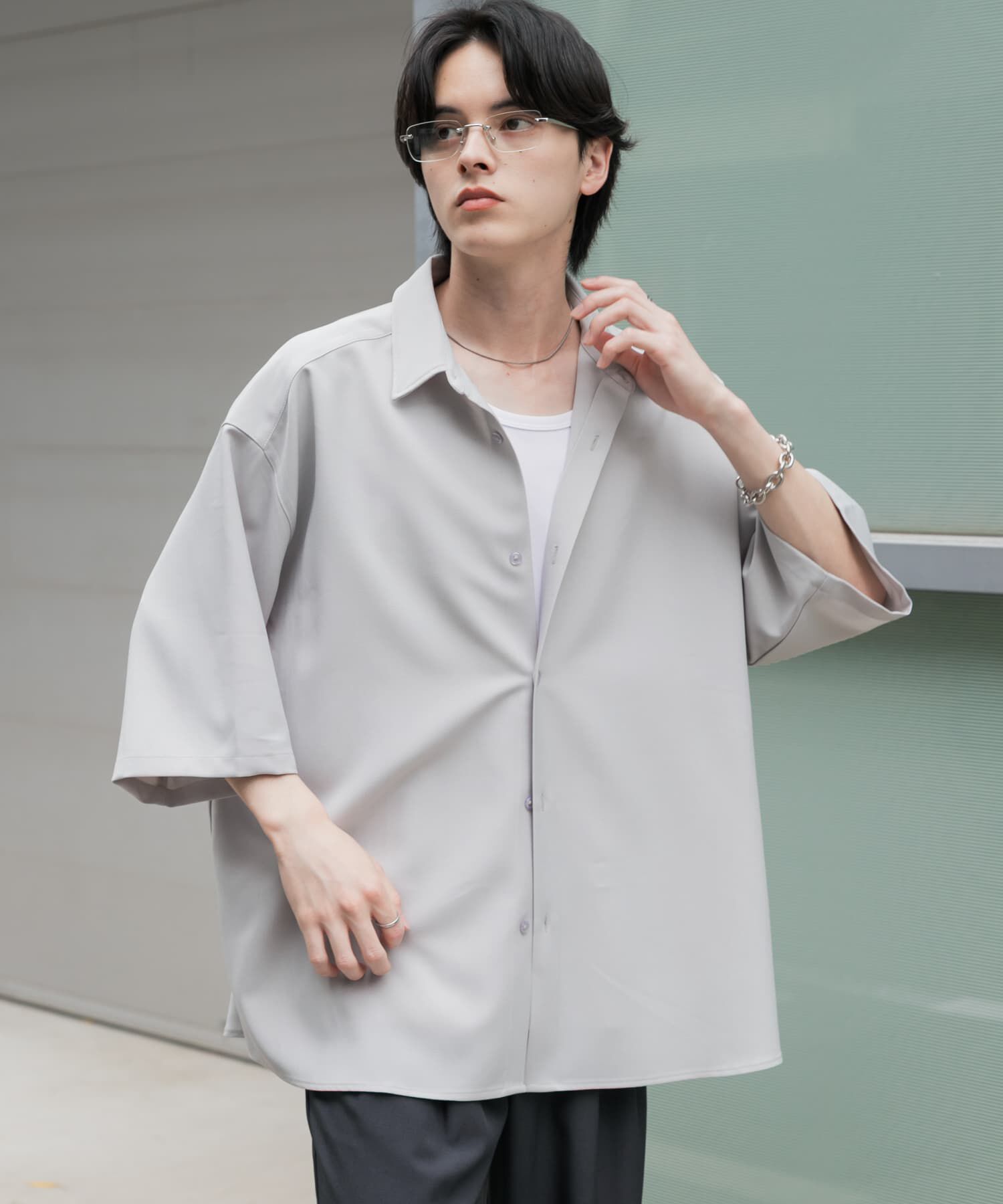 SENSE OF PLACE by URBAN RESEARCH「『ユニセックス』エクストラルーズショートスリーブシャツ」|シャツ・ブラウス|