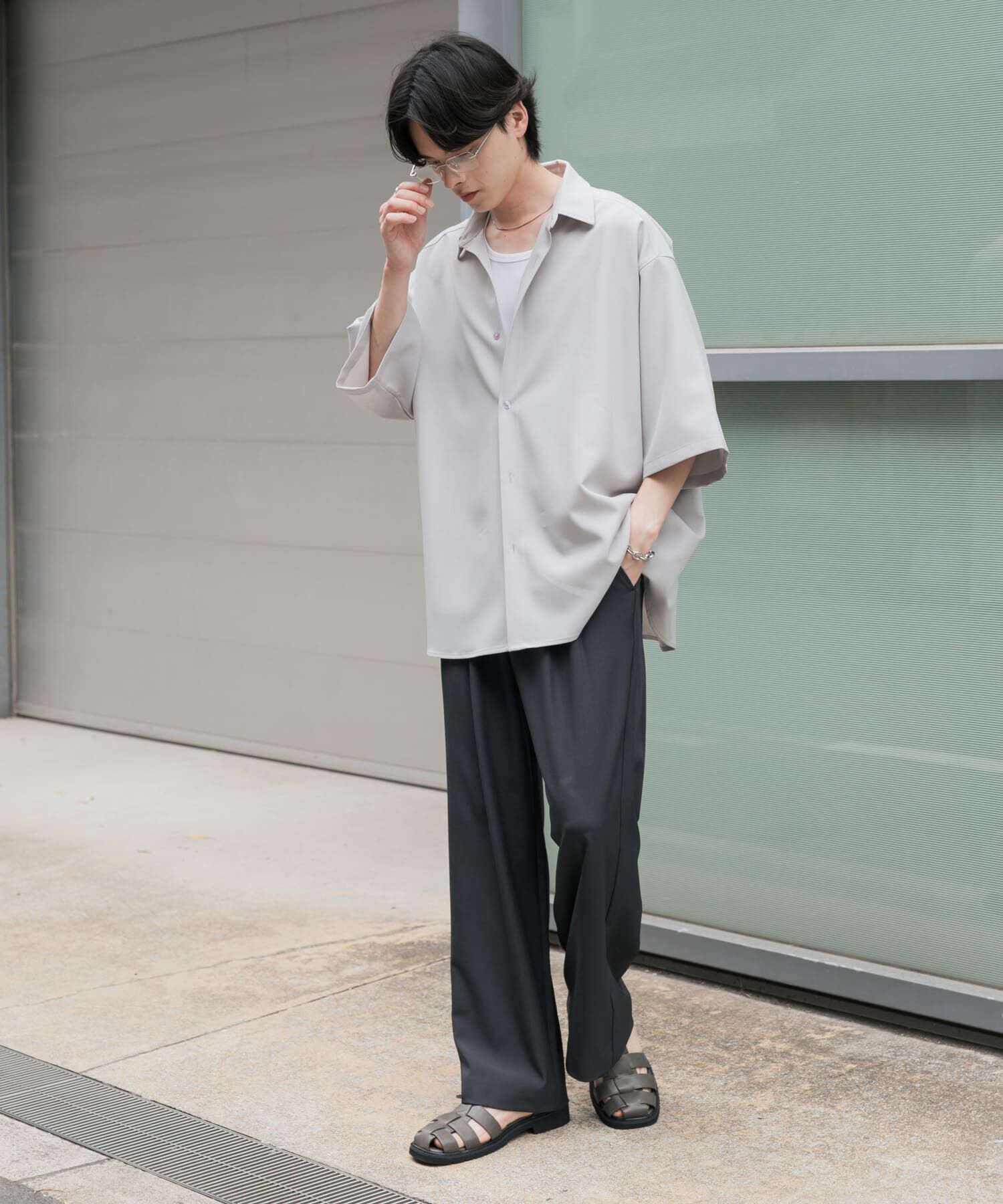 SENSE OF PLACE by URBAN RESEARCH「『ユニセックス』エクストラルーズショートスリーブシャツ」|シャツ・ブラウス|