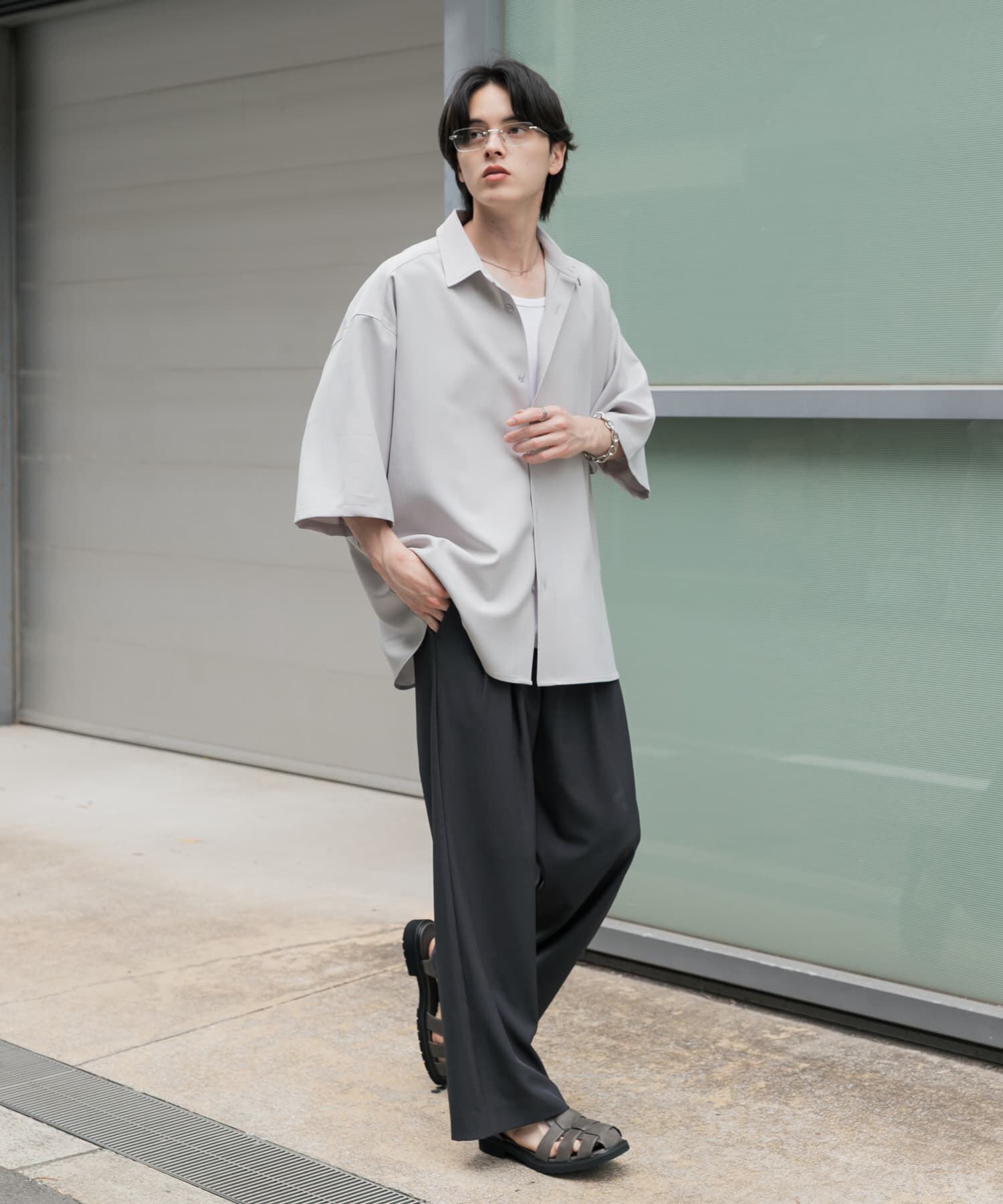SENSE OF PLACE by URBAN RESEARCH「『ユニセックス』エクストラルーズショートスリーブシャツ」|シャツ・ブラウス|