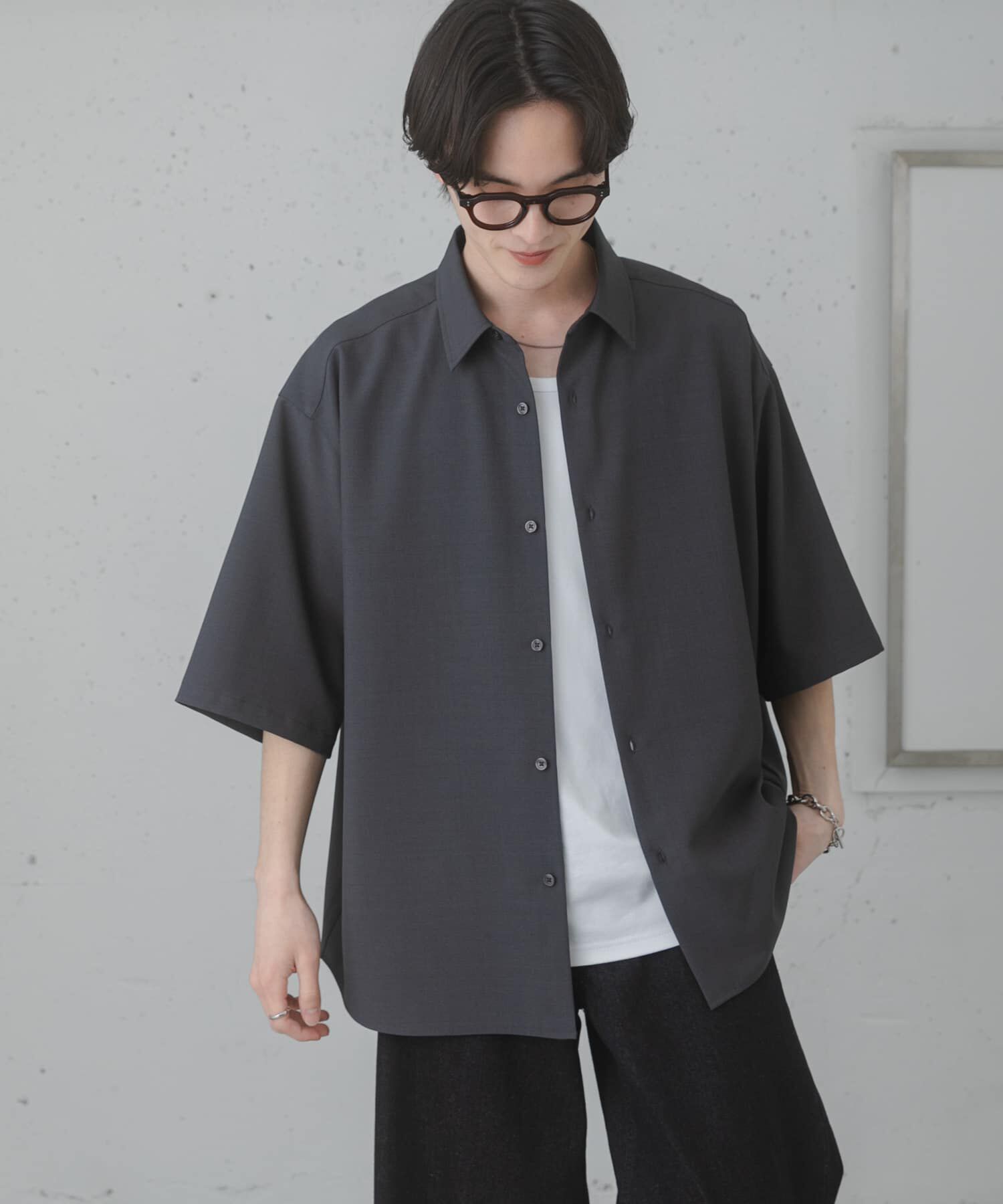 SENSE OF PLACE by URBAN RESEARCH「『ユニセックス』エクストラルーズショートスリーブシャツ」|シャツ・ブラウス|