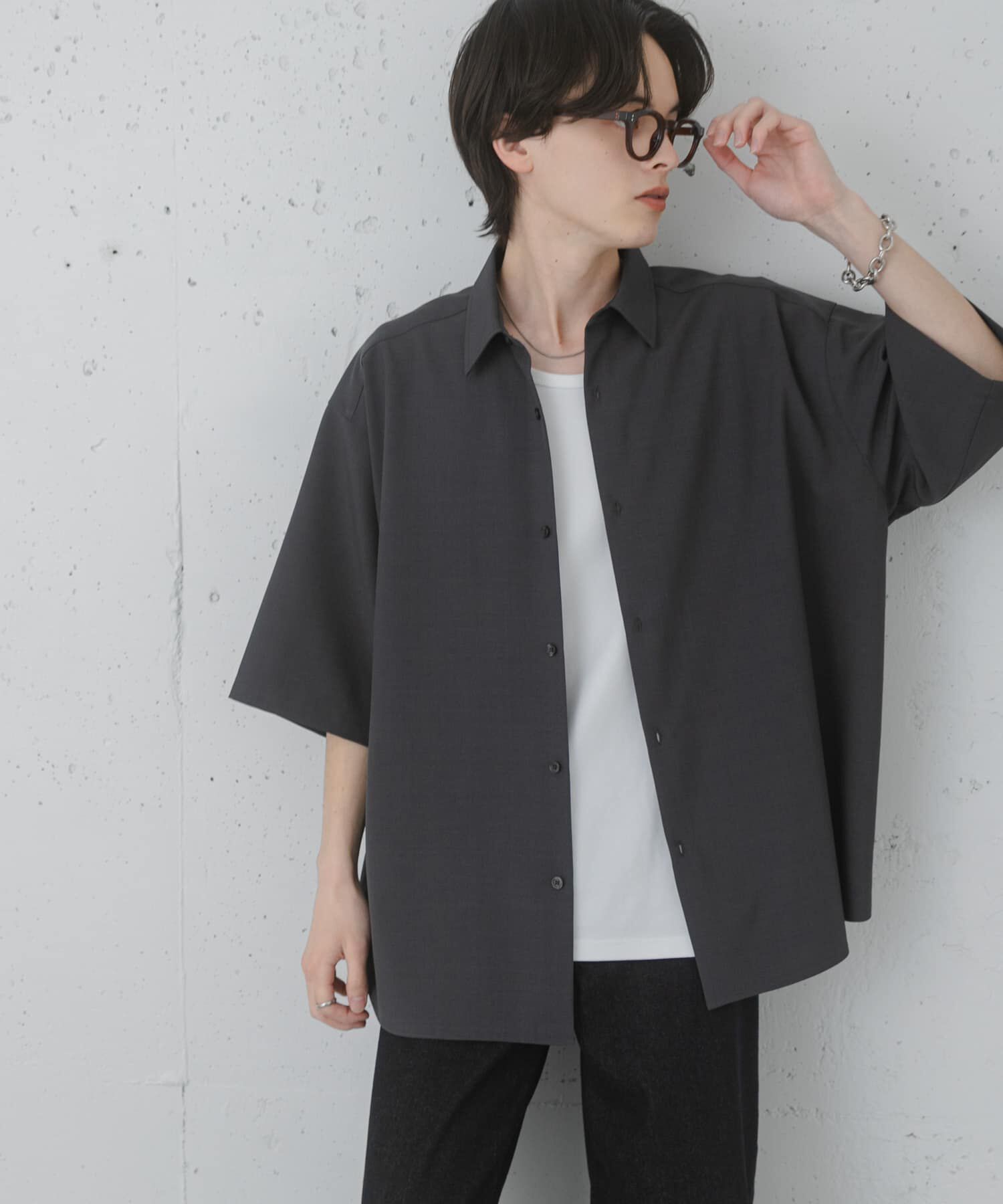 SENSE OF PLACE by URBAN RESEARCH「『ユニセックス』エクストラルーズショートスリーブシャツ」|シャツ・ブラウス|