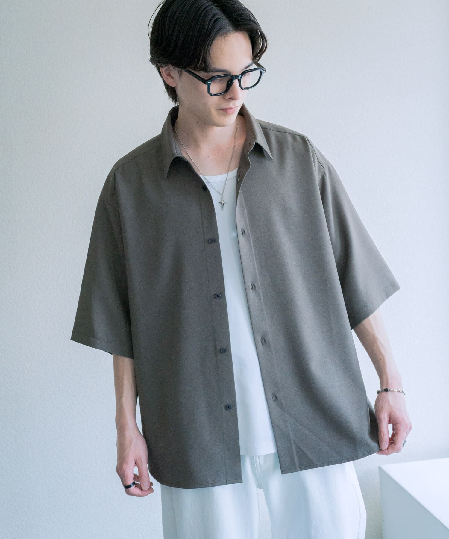 SENSE OF PLACE by URBAN RESEARCH「『ユニセックス』エクストラルーズショートスリーブシャツ」|シャツ・ブラウス|
