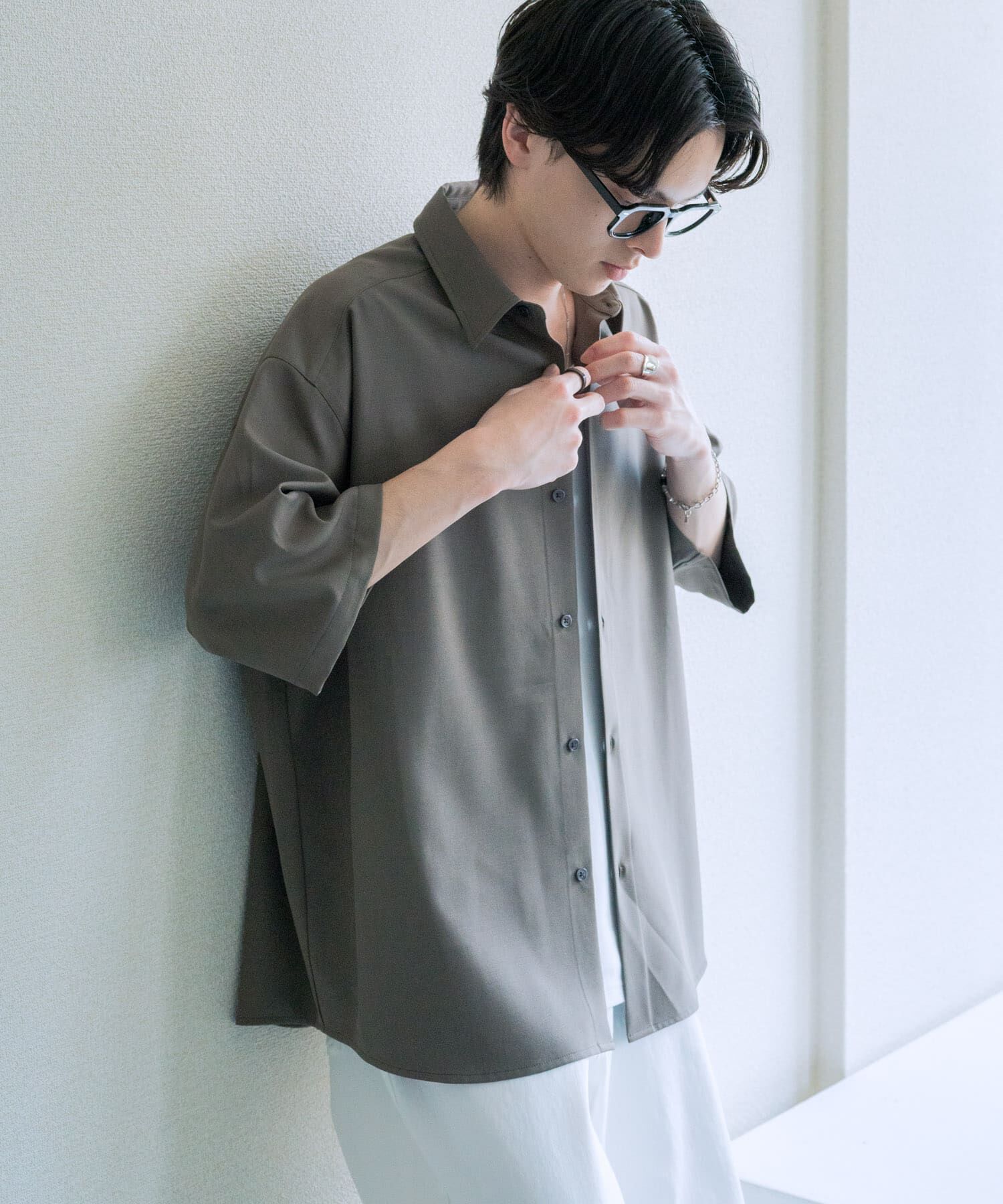 SENSE OF PLACE by URBAN RESEARCH「『ユニセックス』エクストラルーズショートスリーブシャツ」|シャツ・ブラウス|