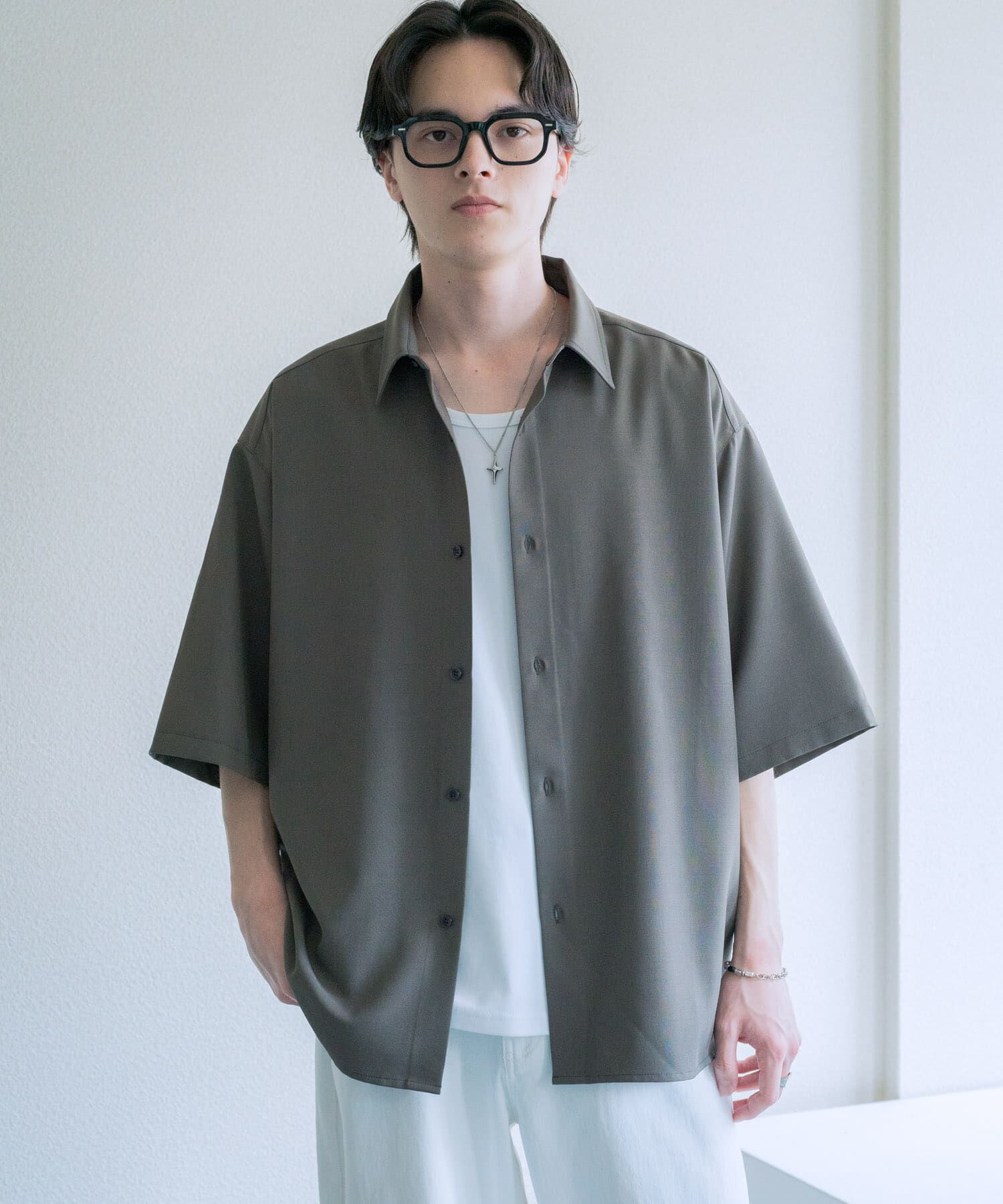 SENSE OF PLACE by URBAN RESEARCH「『ユニセックス』エクストラルーズショートスリーブシャツ」|シャツ・ブラウス|