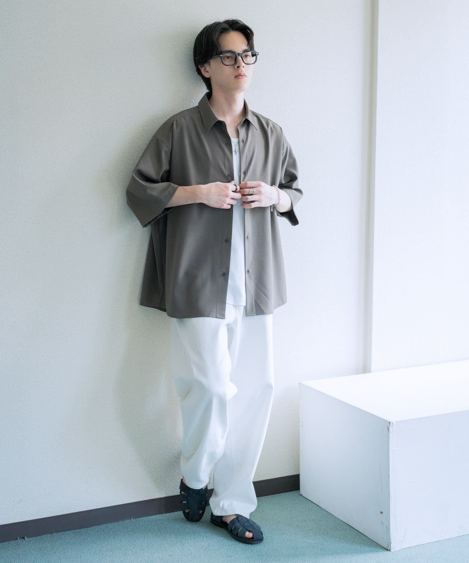 SENSE OF PLACE by URBAN RESEARCH「『ユニセックス』エクストラルーズショートスリーブシャツ」|シャツ・ブラウス|