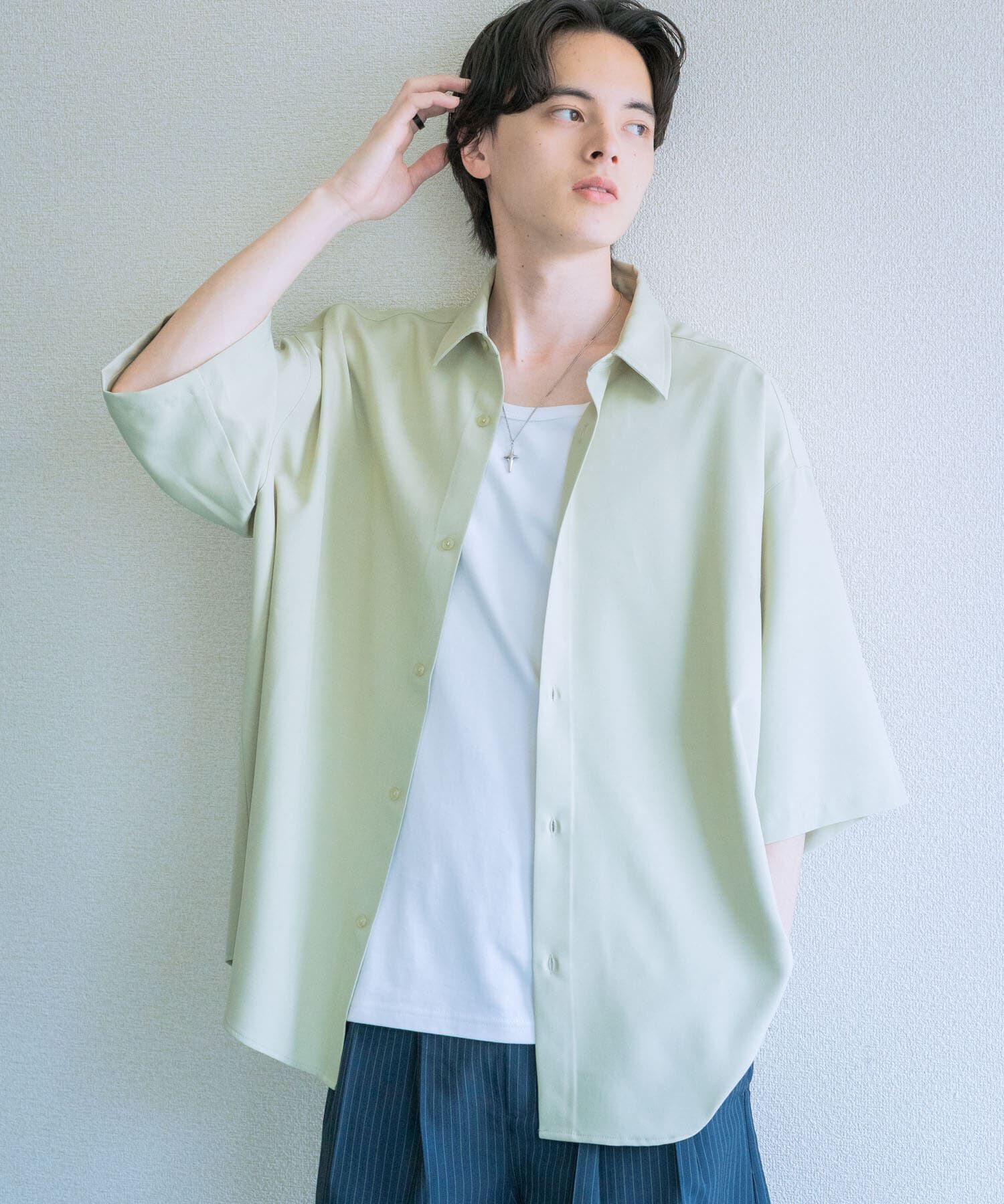 SENSE OF PLACE by URBAN RESEARCH「『ユニセックス』エクストラルーズショートスリーブシャツ」|シャツ・ブラウス|