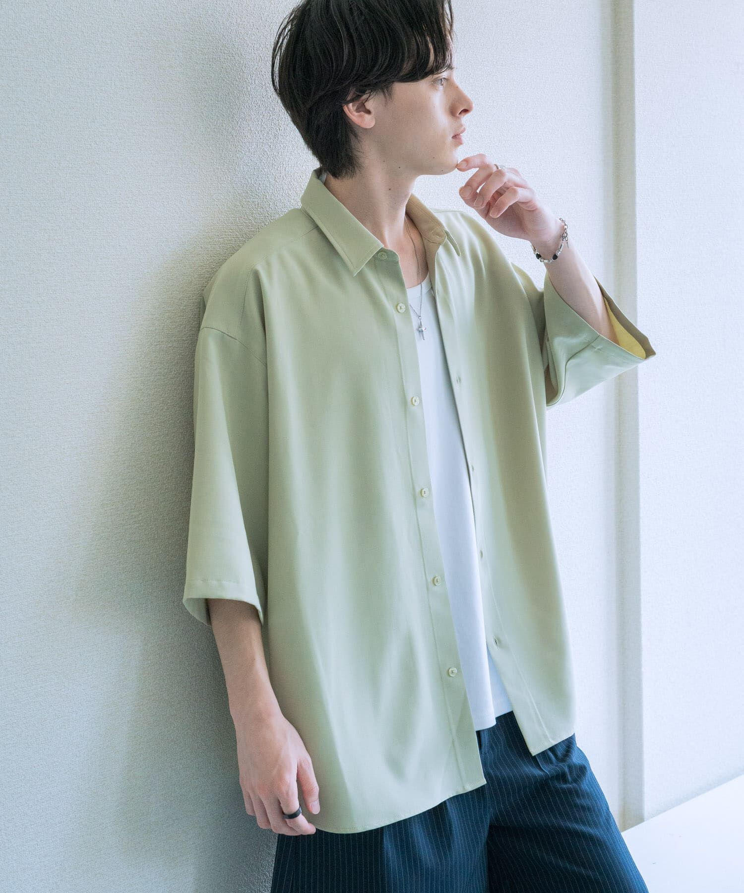 SENSE OF PLACE by URBAN RESEARCH「『ユニセックス』エクストラルーズショートスリーブシャツ」|シャツ・ブラウス|