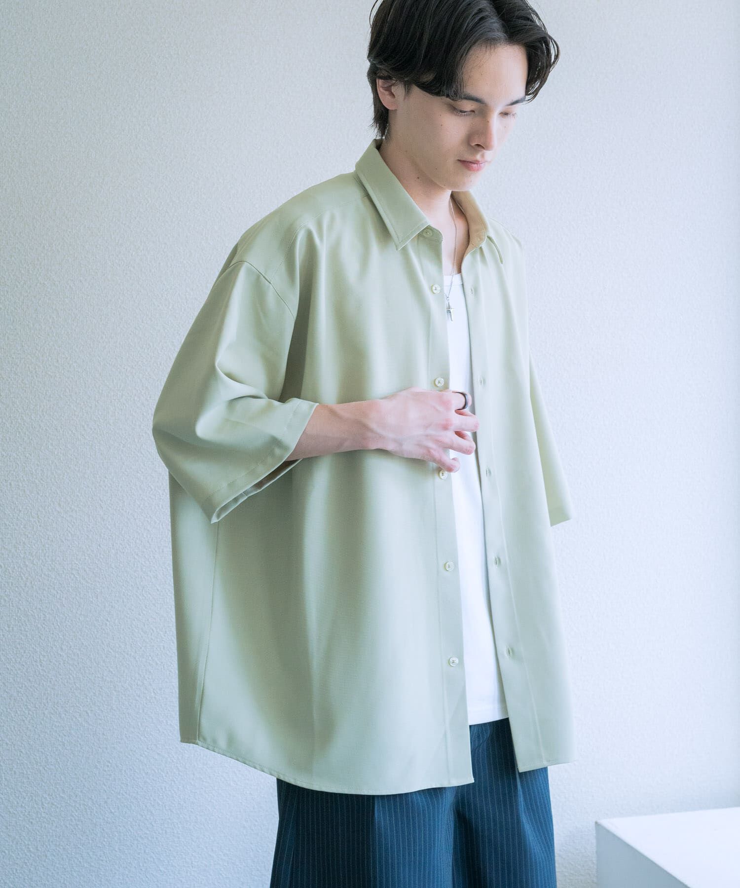 SENSE OF PLACE by URBAN RESEARCH「『ユニセックス』エクストラルーズショートスリーブシャツ」|シャツ・ブラウス|