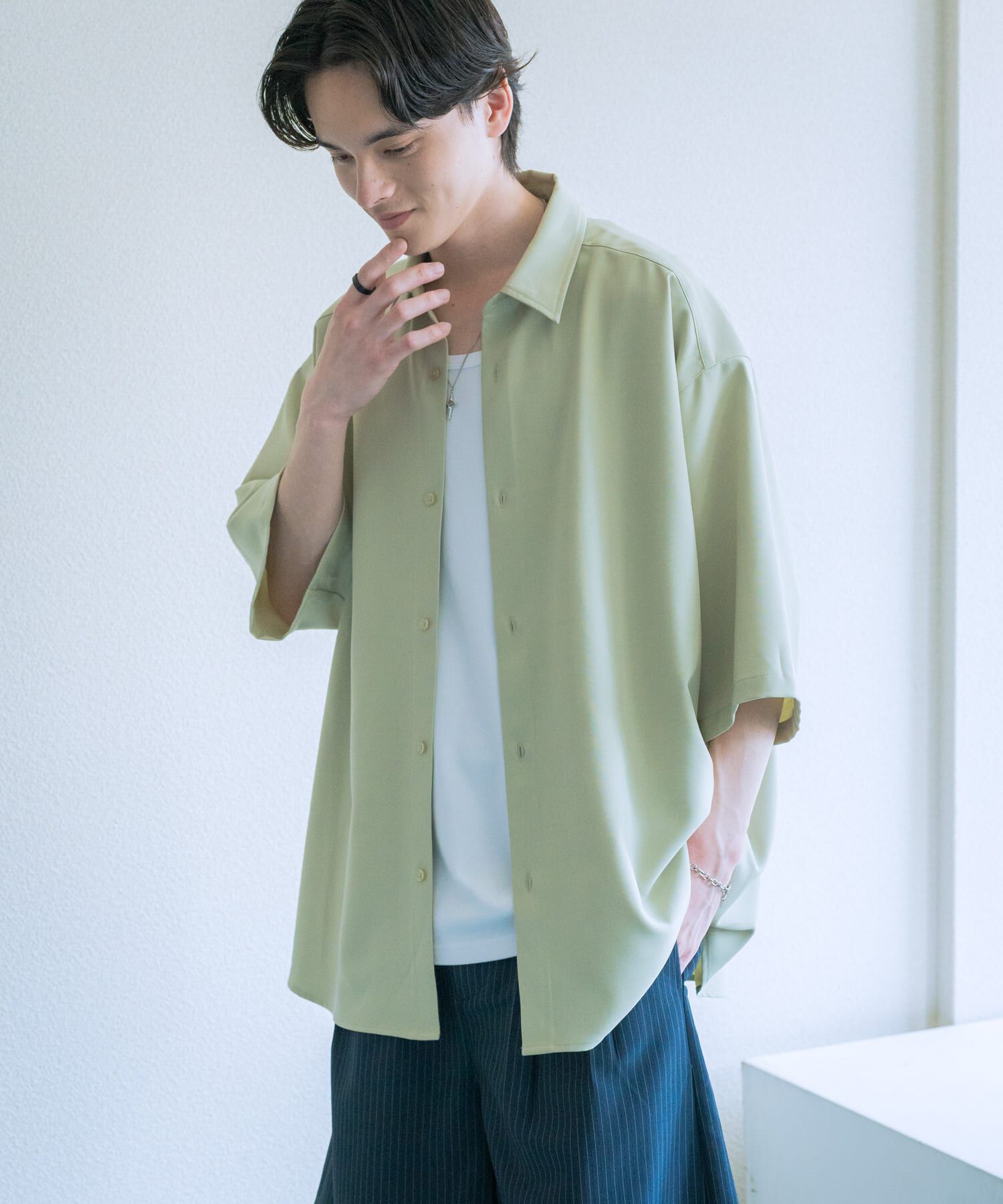 SENSE OF PLACE by URBAN RESEARCH「『ユニセックス』エクストラルーズショートスリーブシャツ」|シャツ・ブラウス|