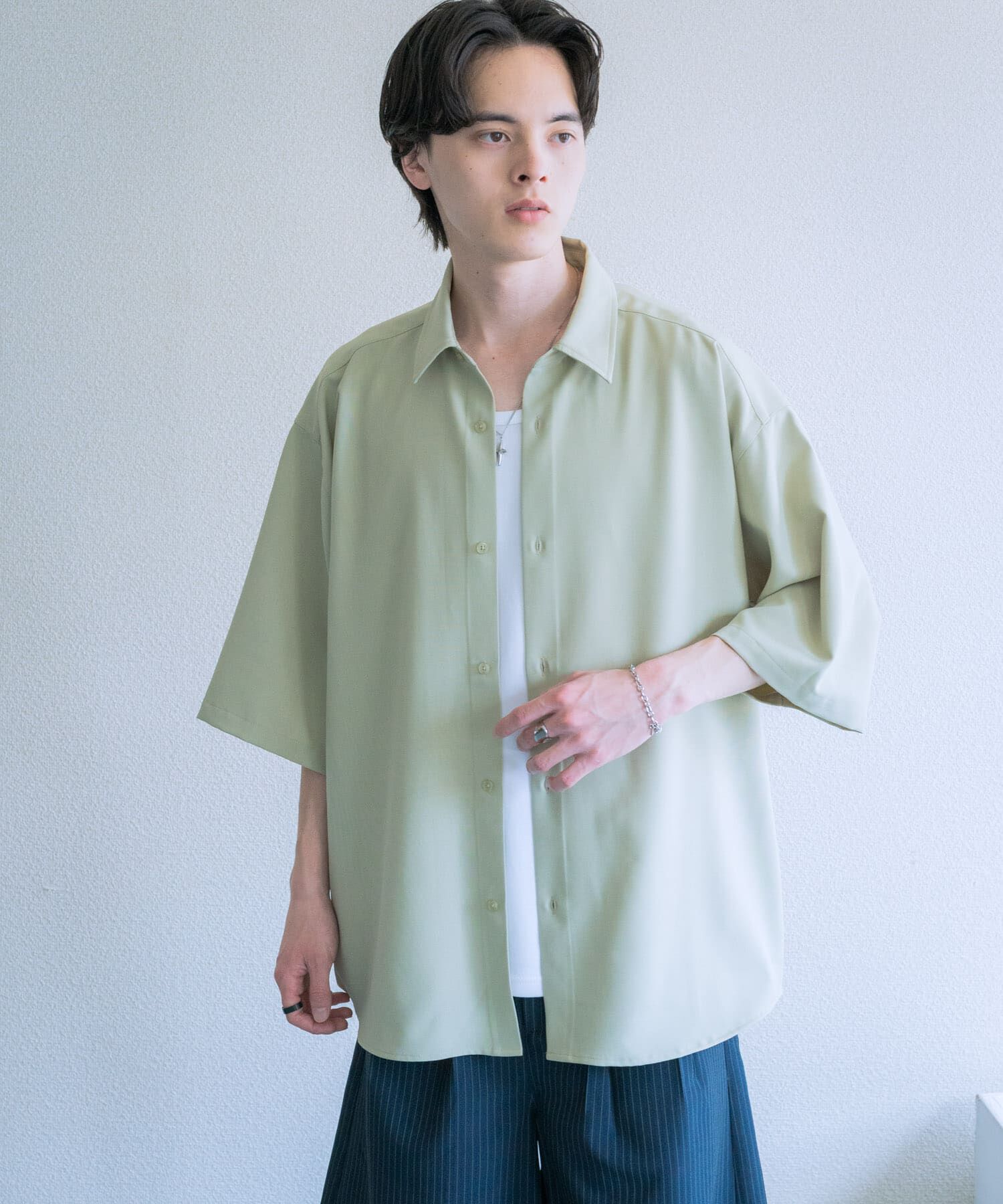 SENSE OF PLACE by URBAN RESEARCH「『ユニセックス』エクストラルーズショートスリーブシャツ」|シャツ・ブラウス|