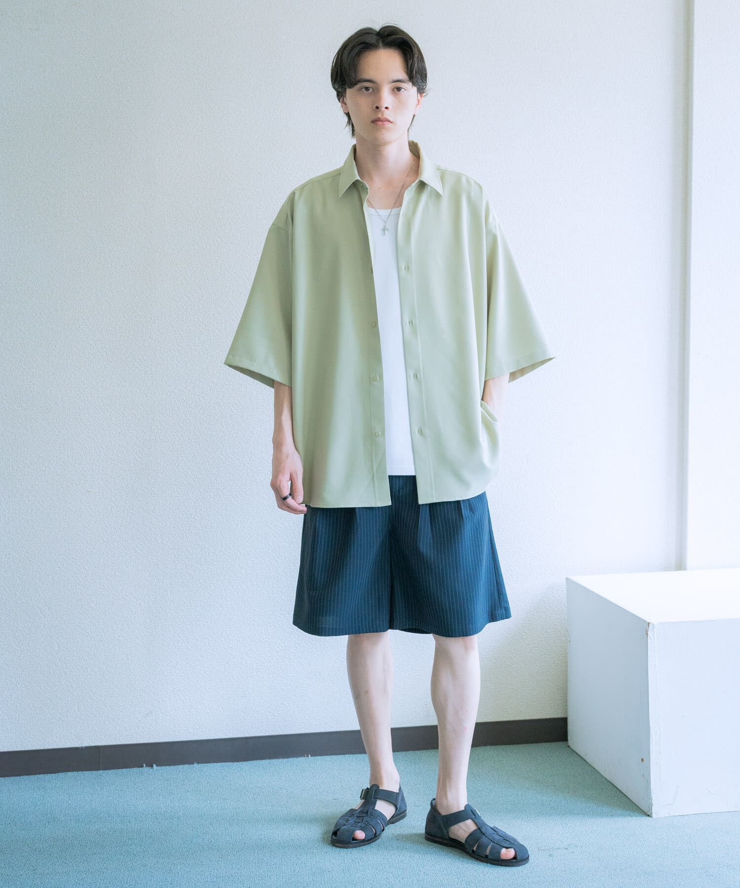 SENSE OF PLACE by URBAN RESEARCH「『ユニセックス』エクストラルーズショートスリーブシャツ」|シャツ・ブラウス|