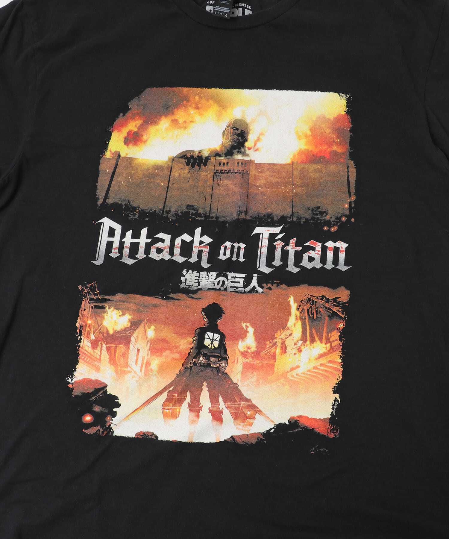 SENSE OF PLACE by URBAN RESEARCH「THRIFTY LOOK　ATTACK ON TITAN 2 フェードTシャツ」|Tシャツ・カットソー|