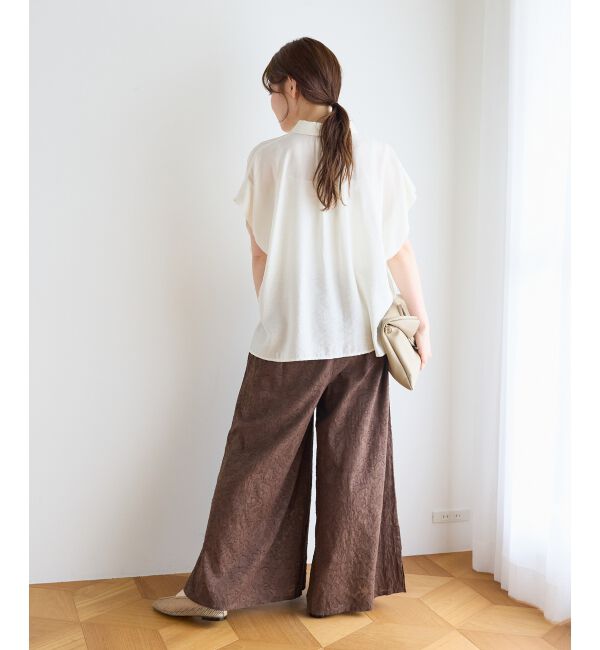  「ジャガードフレアスリットパンツ」|その他|