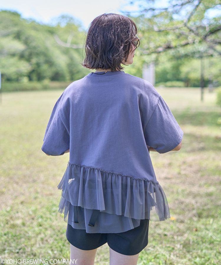 earth music&ecology「emae&times;水曜日のネコ　フリルTee」|Tシャツ・カットソー|
