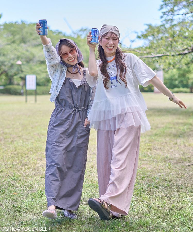 earth music&ecology「emae&times;銀河高原ビール　フリルTee」|Tシャツ・カットソー|