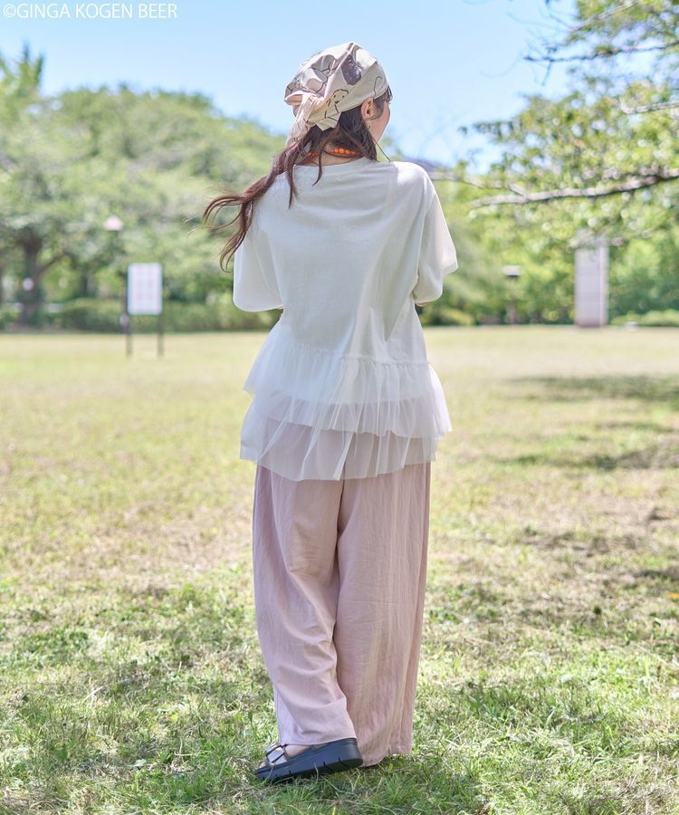earth music&ecology「emae&times;銀河高原ビール　フリルTee」|Tシャツ・カットソー|