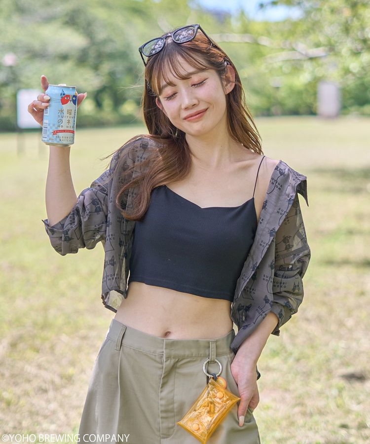earth music&ecology「emae&times;水曜日のネコ　シアーシャツ」|シャツ・ブラウス|