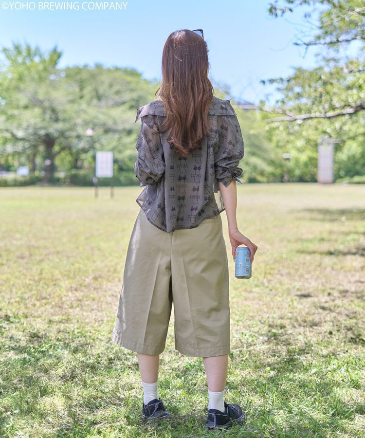 earth music&ecology「emae&times;水曜日のネコ　シアーシャツ」|シャツ・ブラウス|