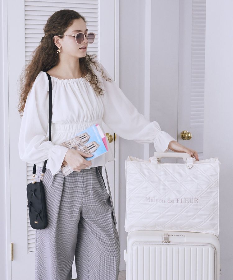 Maison de FLEUR「リボン付きマルチショルダーバッグ」|ショルダー・メッセンジャー|