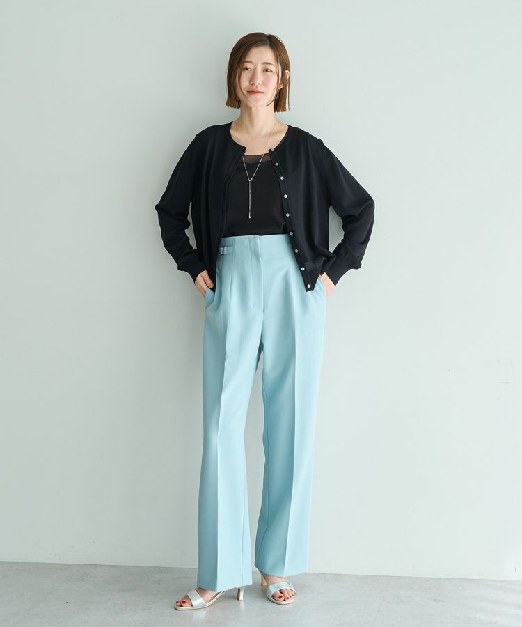 YECCA VECCA「サイドベルテッドハイウエストパンツ」|その他|