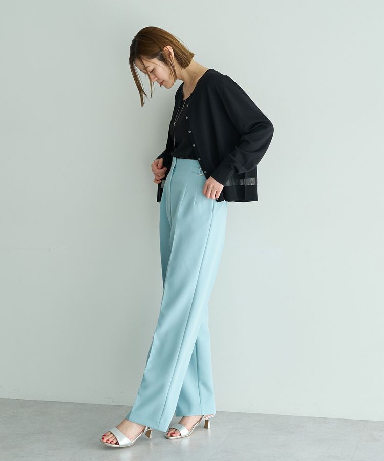 YECCA VECCA「サイドベルテッドハイウエストパンツ」|その他|