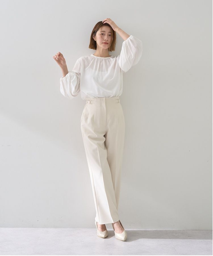 YECCA VECCA「サイドベルテッドハイウエストパンツ」|その他|