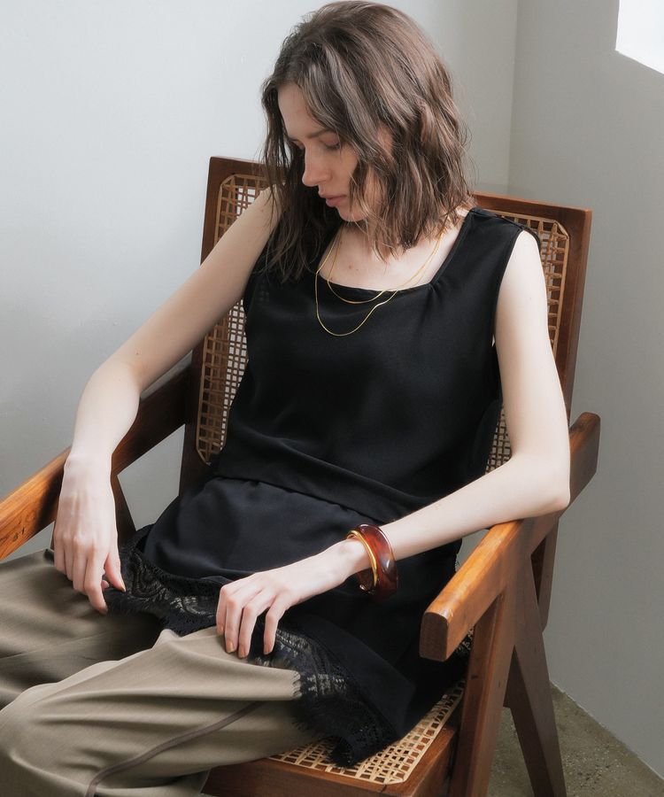 YECCA VECCA「2wayアシメデザインノースリーブブラウス」|シャツ・ブラウス|